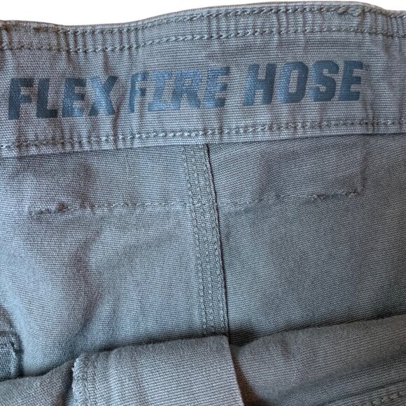 Duluth Trading Co. Flex Fire Hose Cargo Shorts 48 Relaxed Fit Gray Mens 97% Cott - Picture 2 of 6